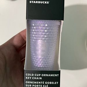 Starbucks icy studded ornament/keychain